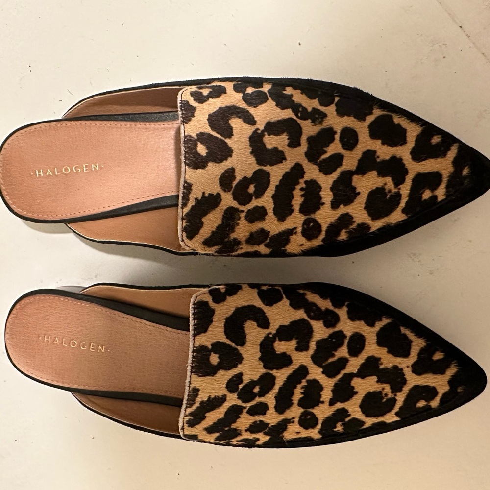Halogen Leopard Print Women's Mules